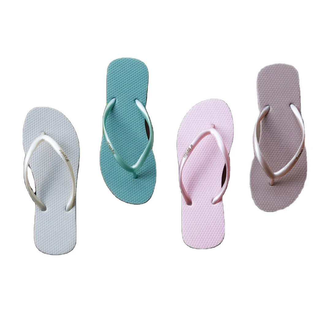 Women Summer Beach Rubber Simple Plain Comfortable Flip-flops for casual indoor outdoor