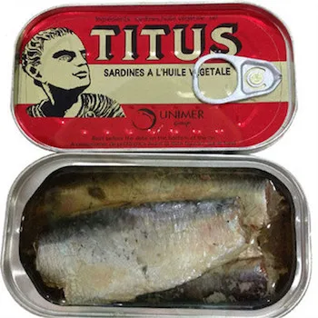 High Quality canned sardine brand in oil titus sardines canned can sardines fish in tomato sauce