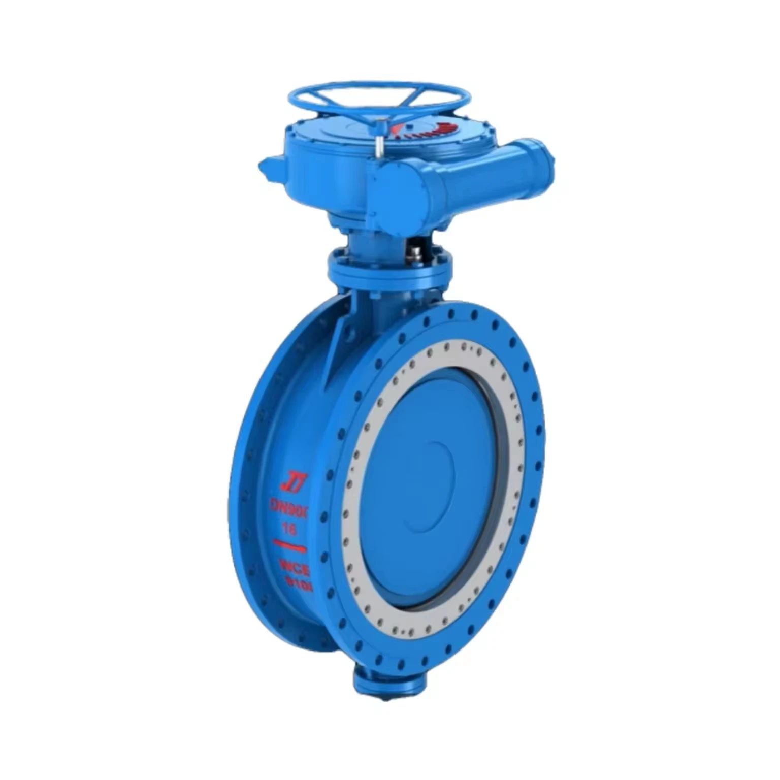 Metal Hard Seal Butterfly Valve: Durable Design for High/Low Pressure Control, Various Sizes Available four eccentric flanged