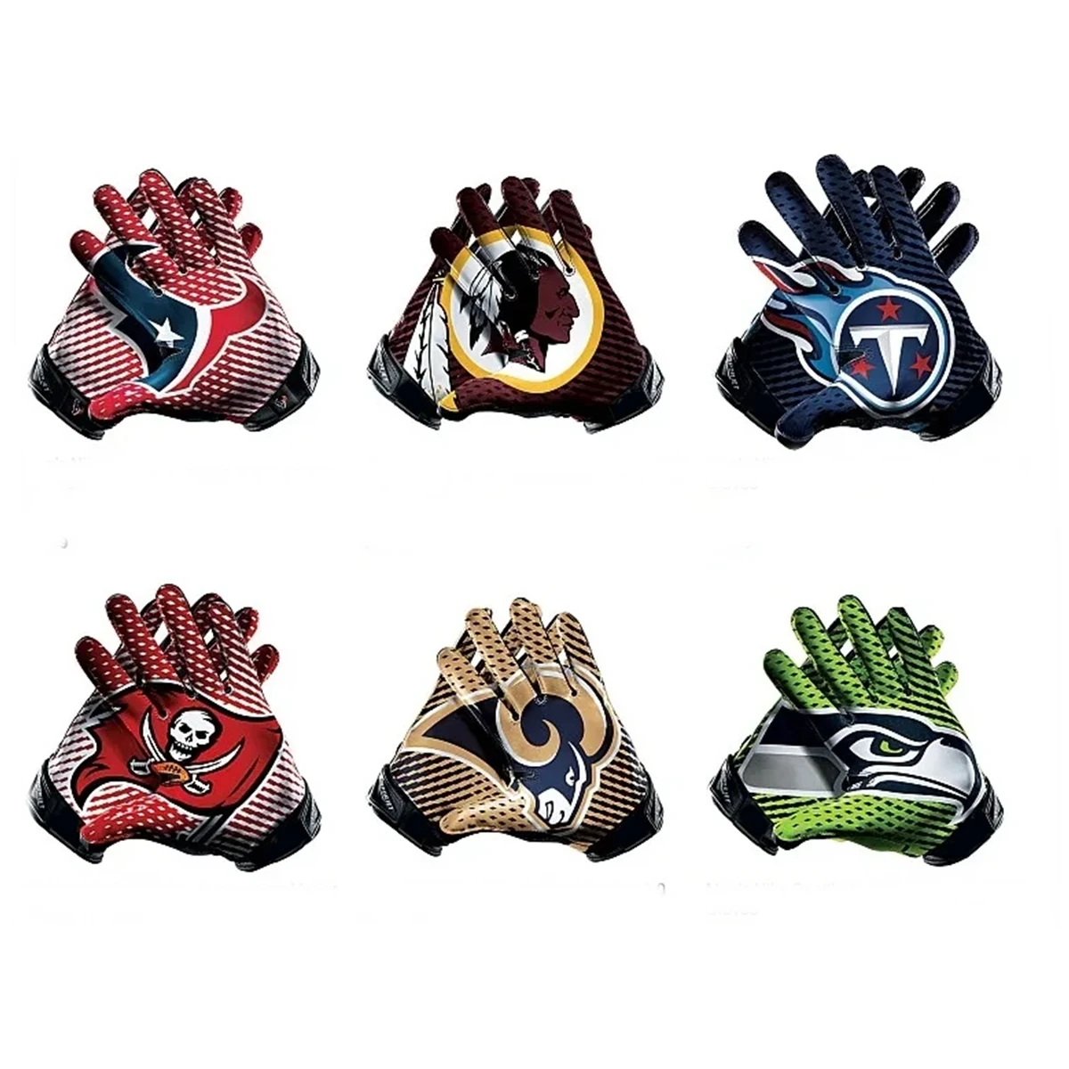 American Football Gloves High Sticky Palm USA Football Gloves Manufacturer Custom Team Football Gloves