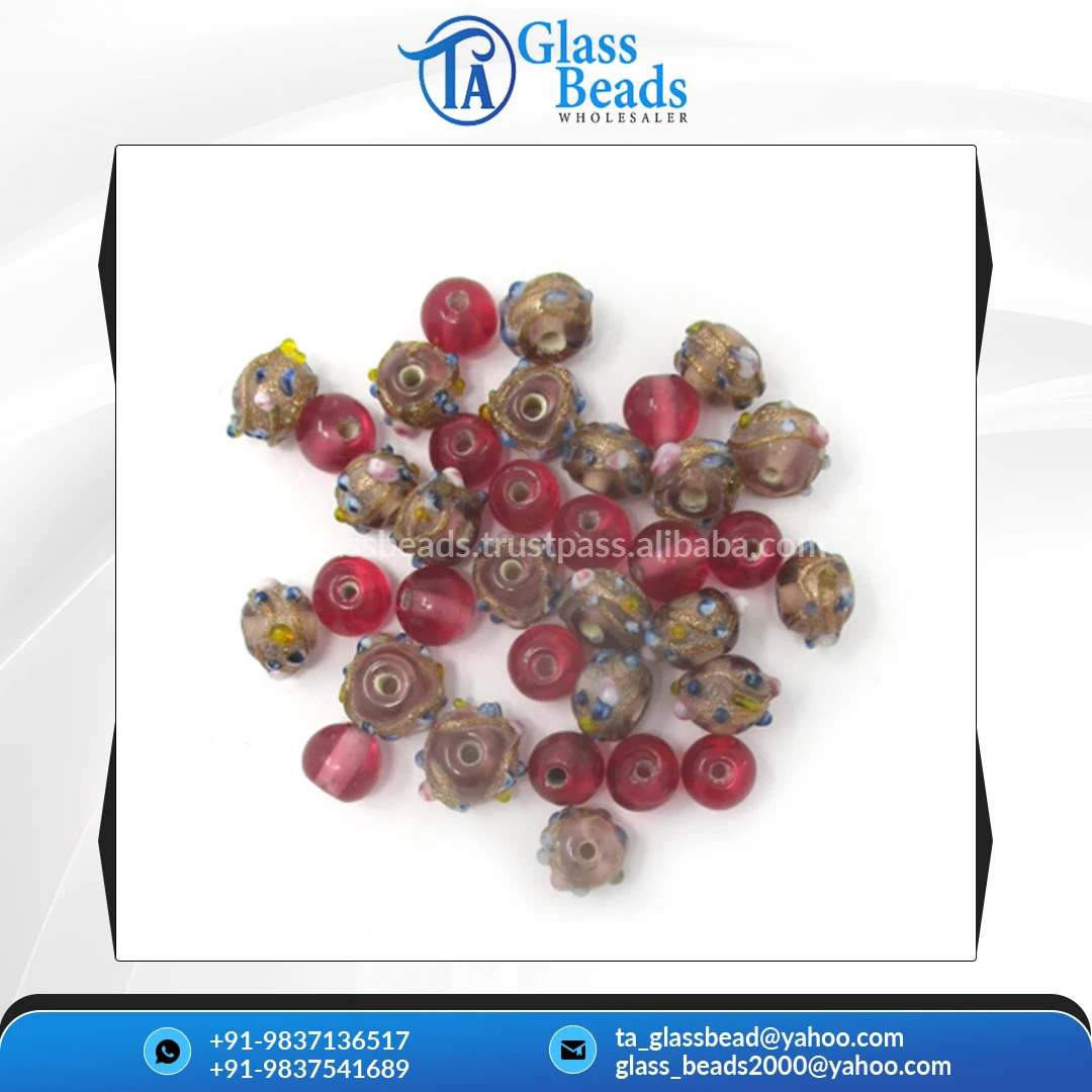 Great Indian Supplier Selling Colorful Handmade Mix Glass Beads for Home Decoration at Affordable Price for Bulk Buyers