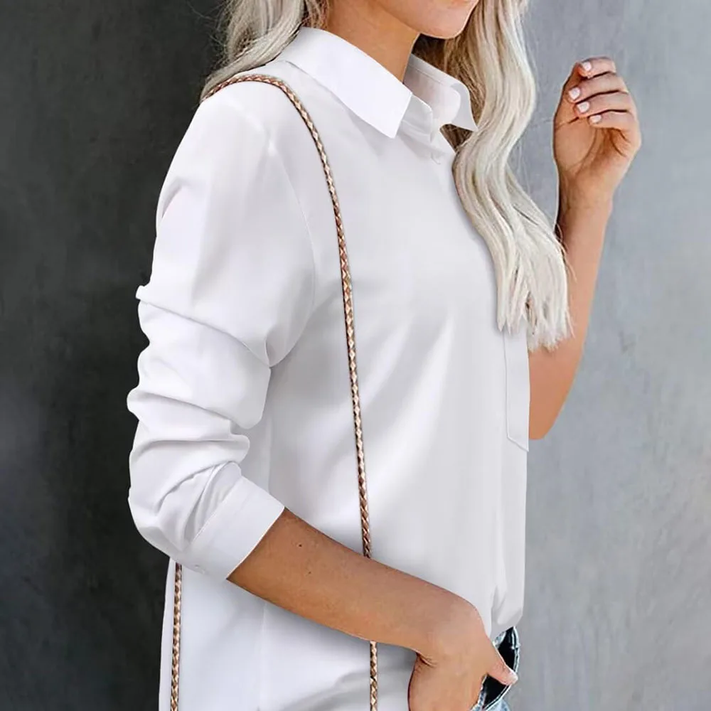 2024 Summer Woman Tops Fashionable Women Shirt Blouse Ladies Plain Custom Design Women Fashion Top