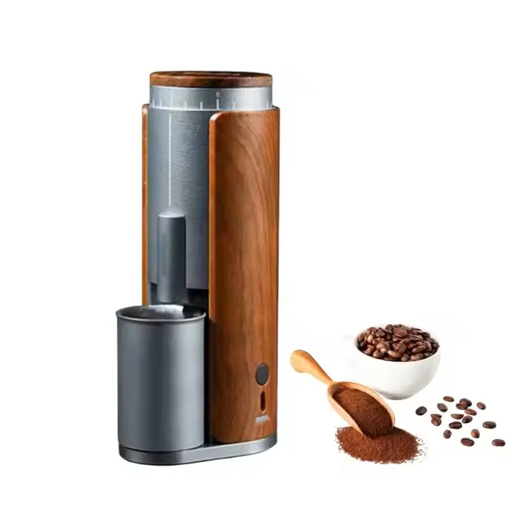 Coffee grinder, USB rechargeable, Food grade Stainless Steel SUS420 conical burr. Designed to grind for every brew method