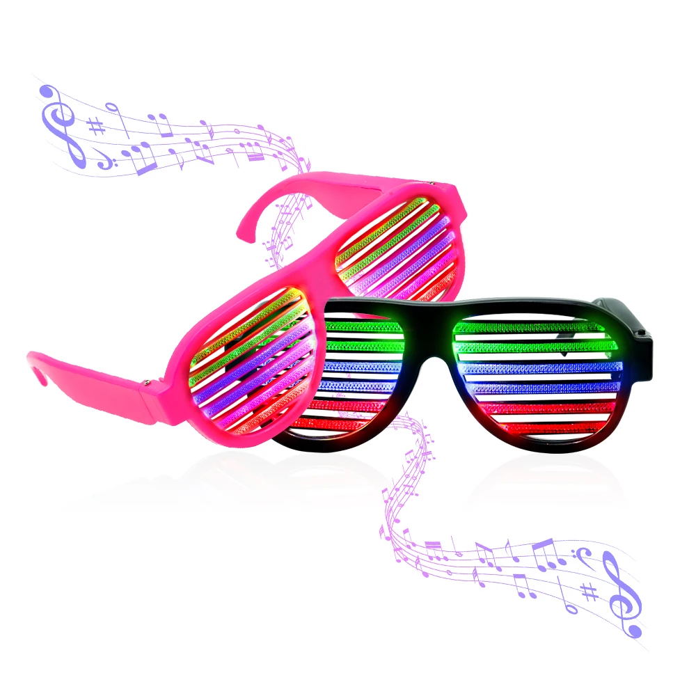 Neon Glow Party Supplies Home Birthday Colorful Neon Party Decor Kids Neon Accessories Flashing Sunglasses Light Up Glasses
