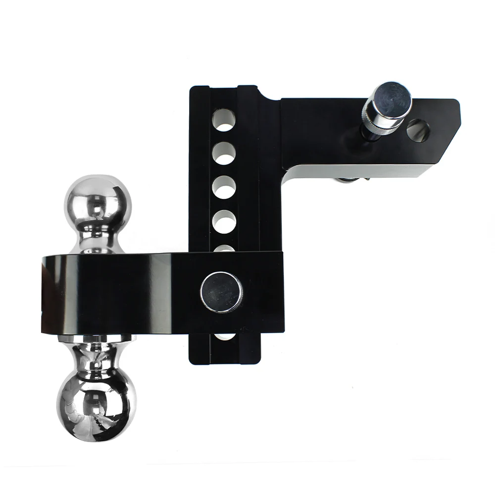 6' Adjustable Trailer Hitch Ball Mount Tow & Stow 2-Ball Mount Fits 2-Inch  Receiver 6-Inch Drop Hitch