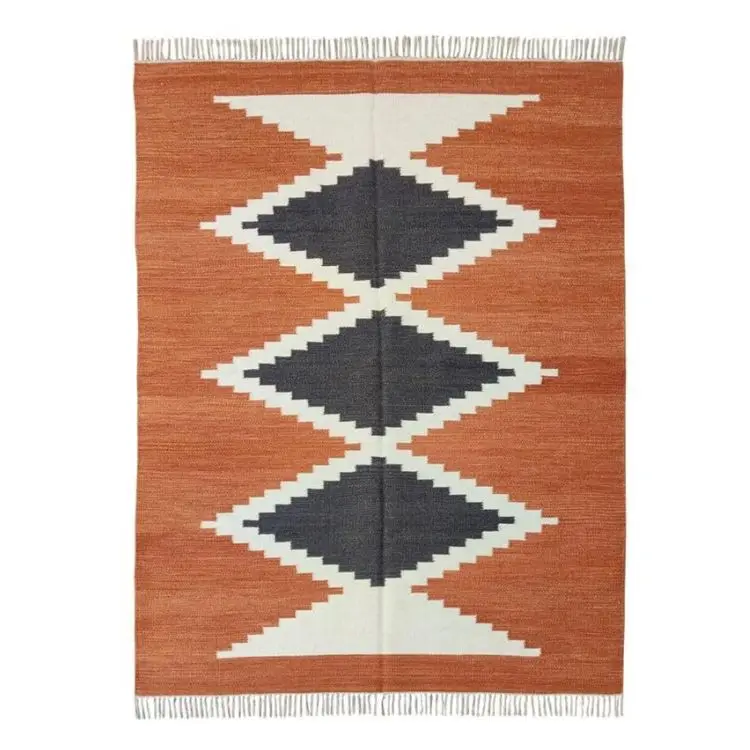 Rug For Living Room Hand Braided Premium Quality 100 % Cotton Embroidered Hand Braided Living Room Rug For Sale