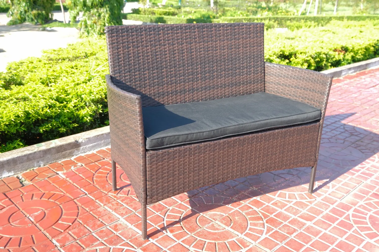 Набор из 4 предметов от вьетнамского производителя черные/серые/коричневые цвета 100% материал ротанга диван Хельсинки-Великобритания