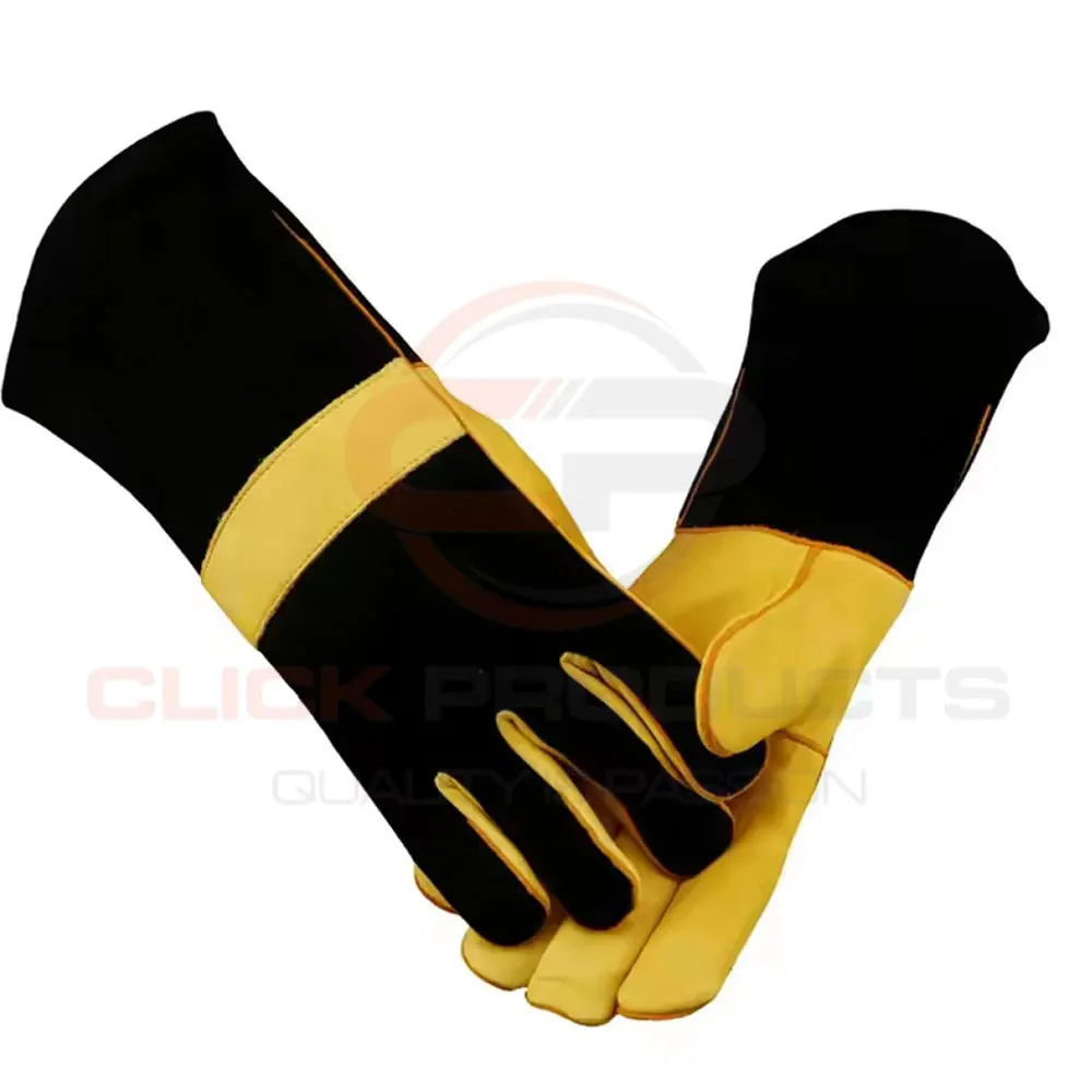 Cow Split Leather Industrial Working Safety Gloves PPE Protective Canadian Rigger Gardening Glove Customise Colour