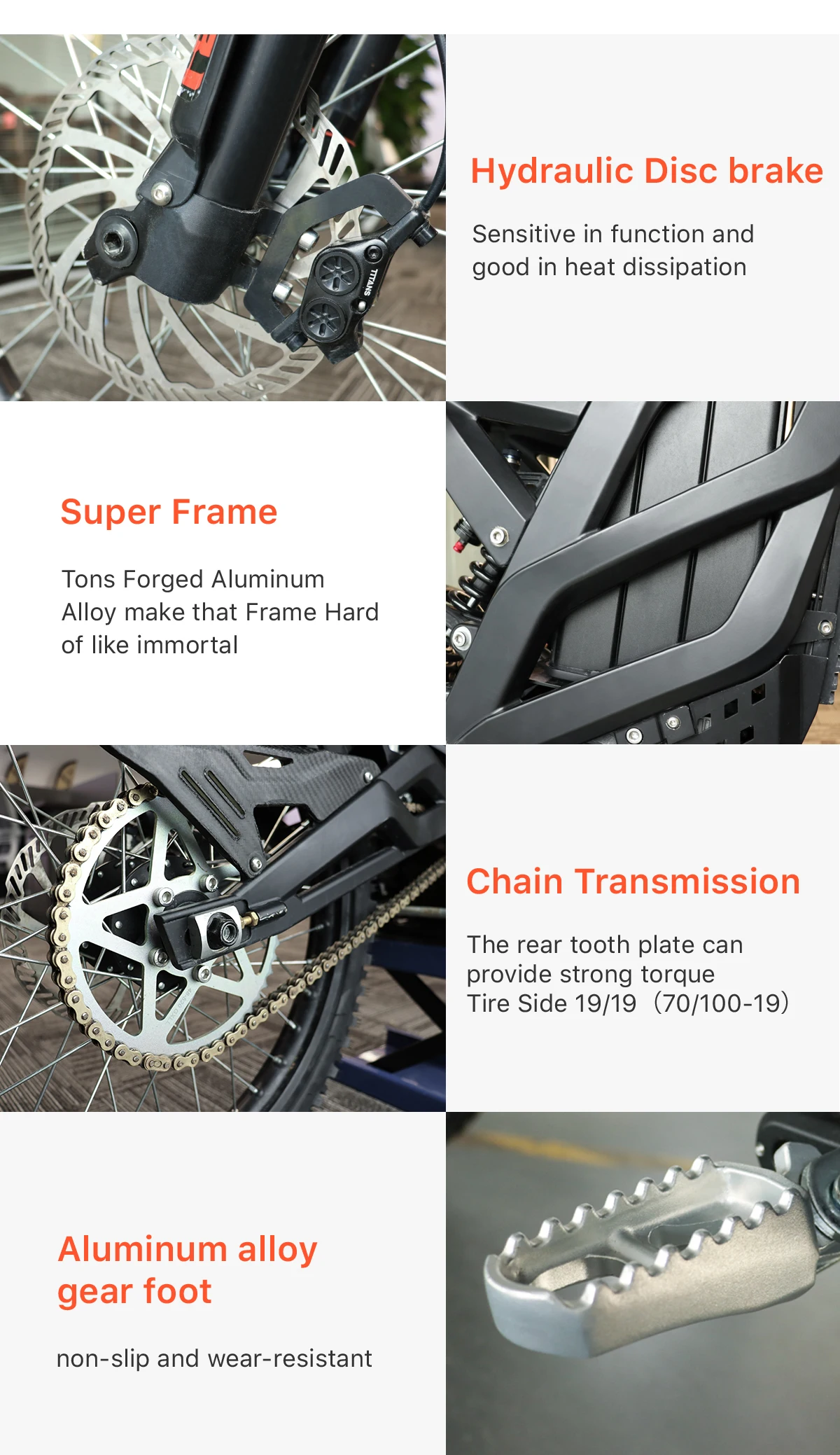 72v 35ah electric enduro motorcycle full suspension electric  e dirt bike 79bike off road 8000w edirt bike