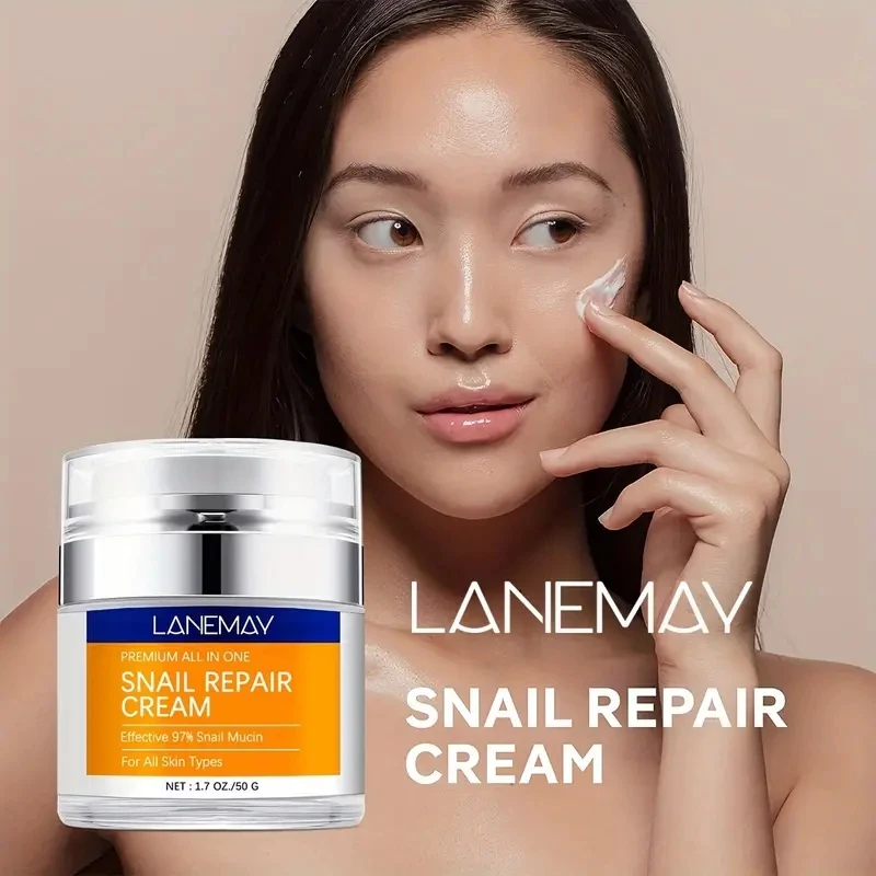 Advanced Korean 97 Snail Mucin All in one Cream Hyaluronic Acid Anti-Aging Face Moisturizer Snail Facial Cream For all skin