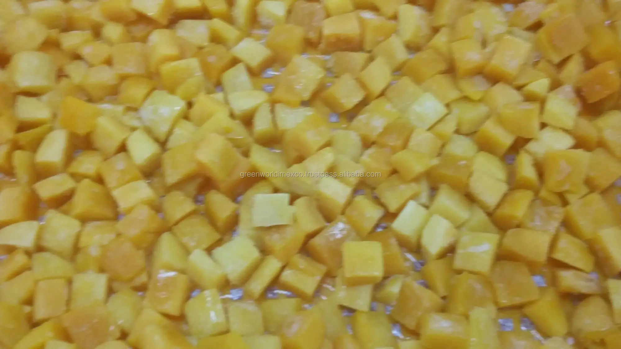 IQF FROZEN MANGO CUBE - EXPORTED STANDARD FROM VIETNAM - NATURALLY SWEET BEAUTIFUL COLOR LOW-CALORIE CUBE SHAPE
