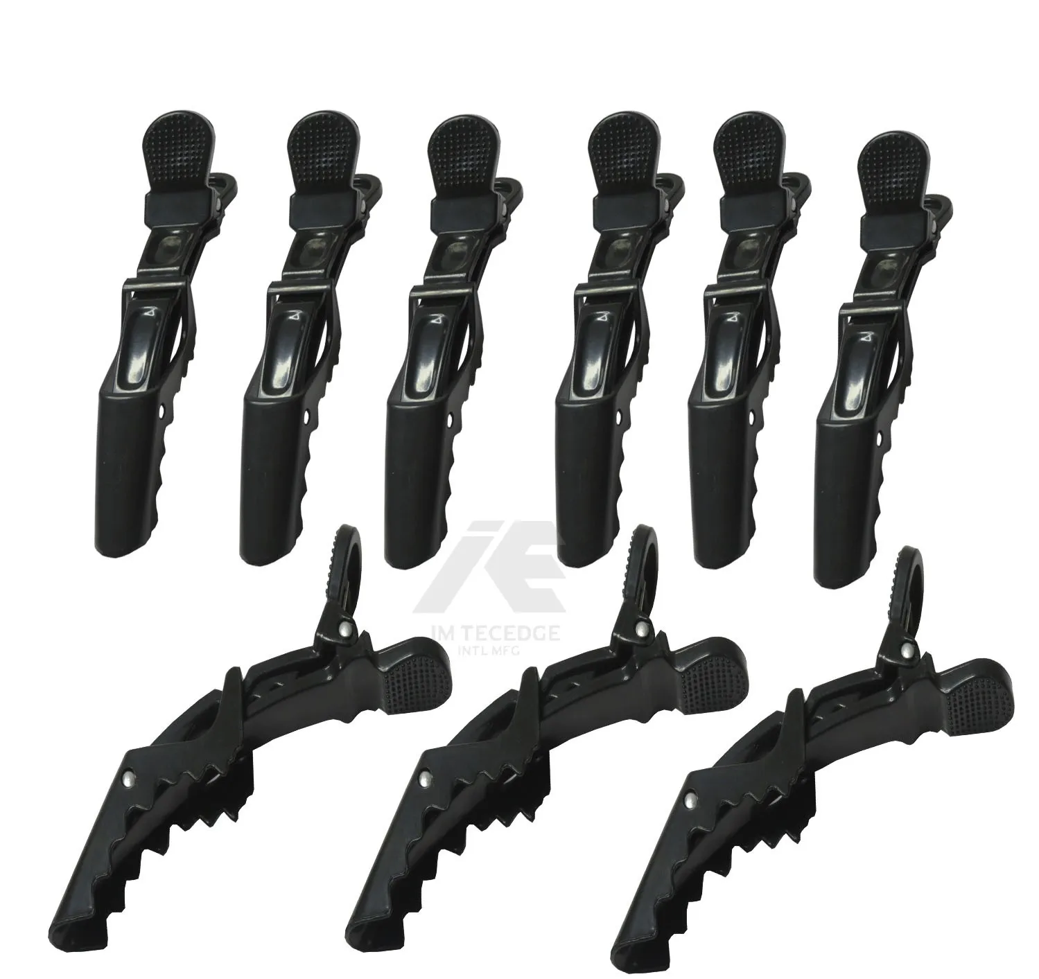 Matte Black Hair Sectioning Clips Perfect Tool for Sectioning and Separating of Hair During Styling Free Custom Labelling
