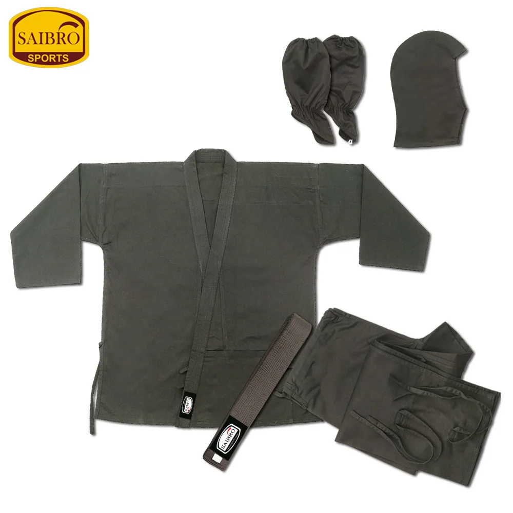 Спортивная Униформа ниндзя для боевых искусств со всеми частями и аксессуарами униформа оптовая продажа лучшее качество