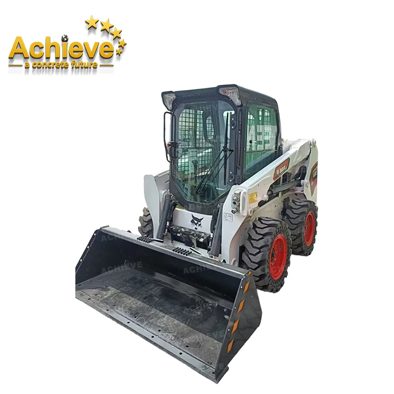 Низкая цена б/у Bobcat S160 160 погрузчик с бортовым поворотом 8-тонная машина готовым кораблем S510 срезом для бревен и захвата деревьев продажи