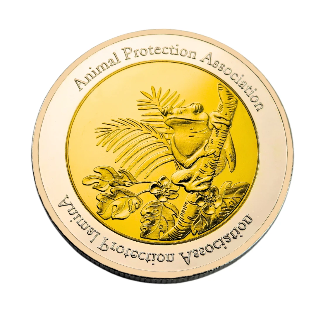 Mirror Effect Metal Commemorative Custom Silver Coin