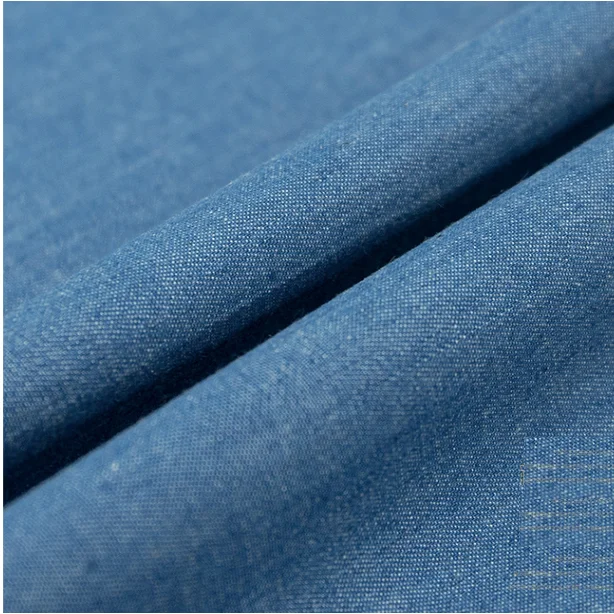 Wholesale warehouse stock woven rolls of  spandex jeans cotton denim fabrics black and blue