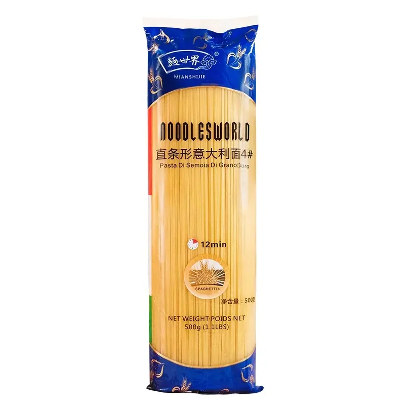 Orginal Quality Cheap Price Organic Noodles Italian Pasta Durum Wheat 500g Spaghetti For Export