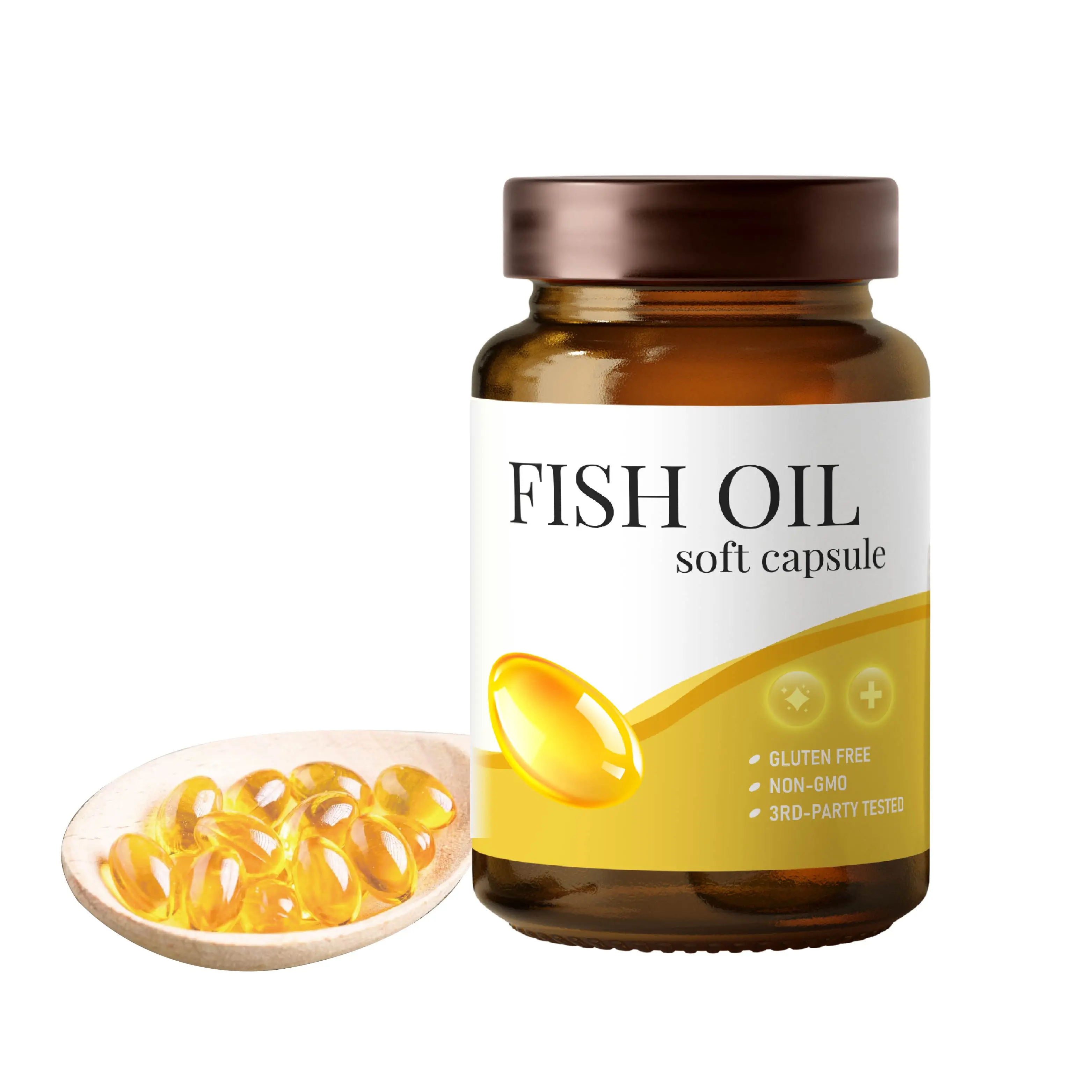 ODM OEM Fish Oil Wholesale Private Label Omega 3 Deep Sea Fish Oil 500Mg Softgel Capsule