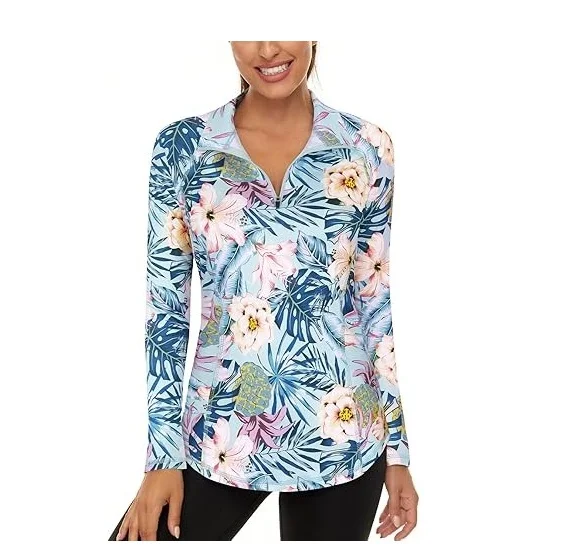 Moisture Soaking Long Sleeves Clothing Printed Ladies Equestrian Shirt Breathable English Horse Racing Products from India