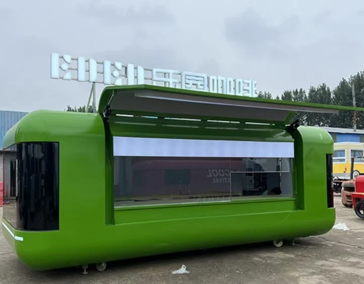 Custom Mobile Pizza Fast Food Trailer Mobile Cold drink Kiosk Coffee Bar Ice Cream Truck Suitable for scenic parks food truck