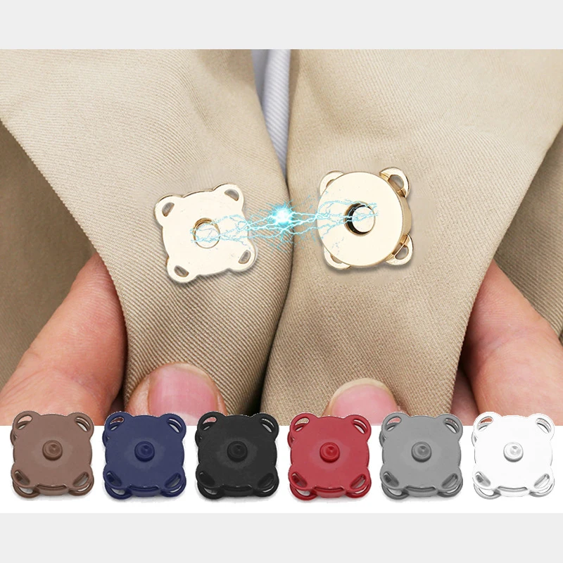 10mm Plum magnetic button Metal brass hand stitched magnetic  female button Textile accessories Clothing accessories