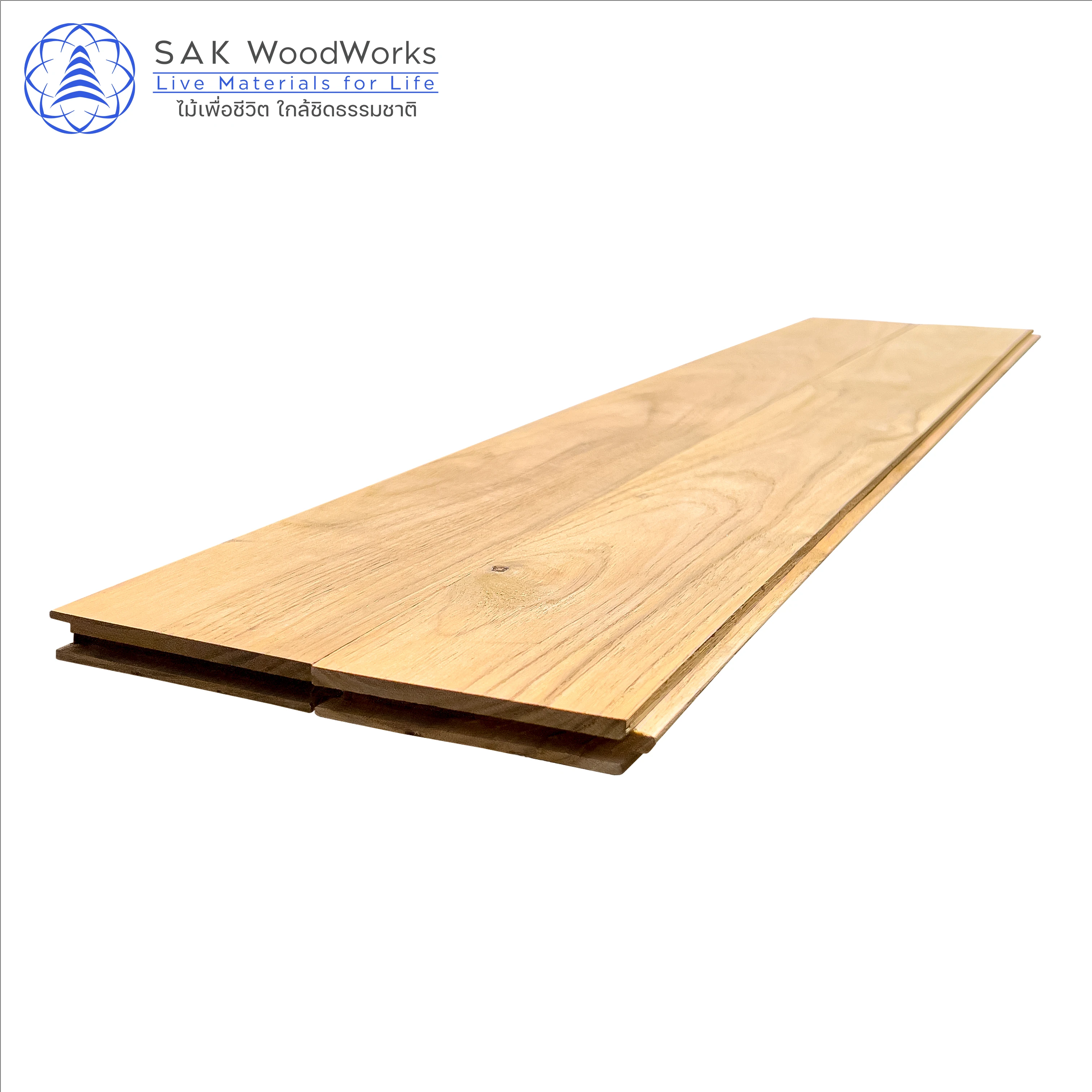 SAK WoodWorks Thai Teak Flooring Panels 15mmx90mmx750mm Kiln Dried for Bulk Orders in High Traffic Interior Use