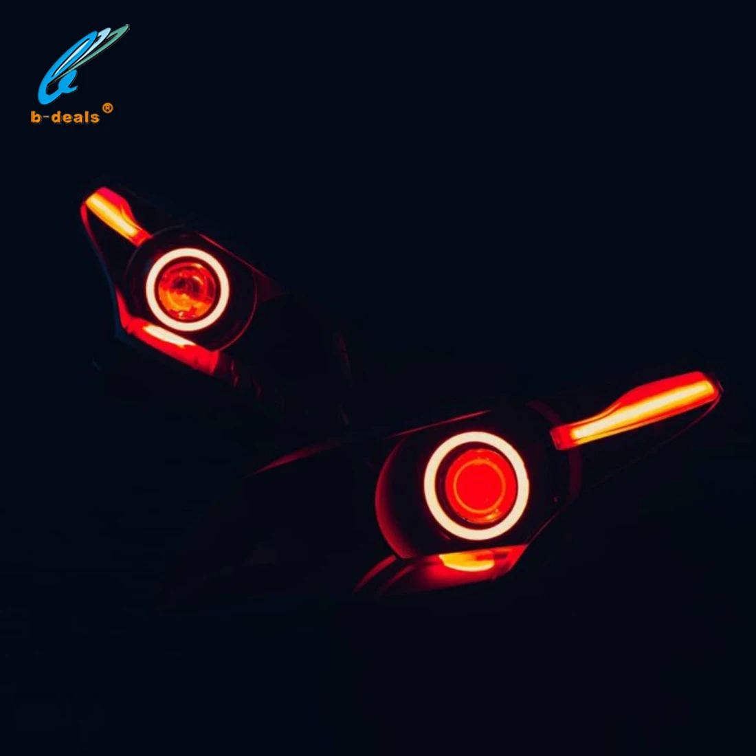 70mm 80mm 90mm 100mm SRGBA Halos Kits Flow Series Angel Eyes with Amber Turn Signal