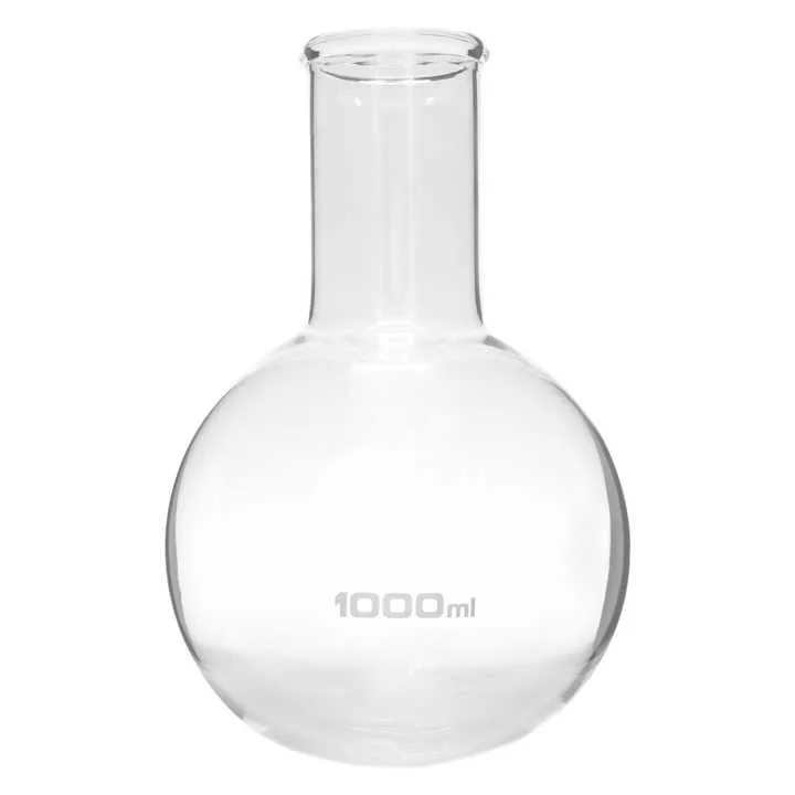 High Quality Borosilicate Lab Glassware Round Bottom Flask with Wide Neck Educational Supply