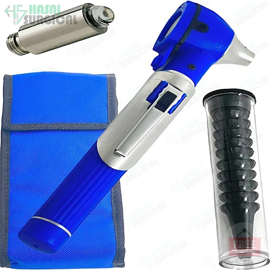 White led bulb light cold light high quality fiber optic otoscope and opthalmoscope examination diagnostic