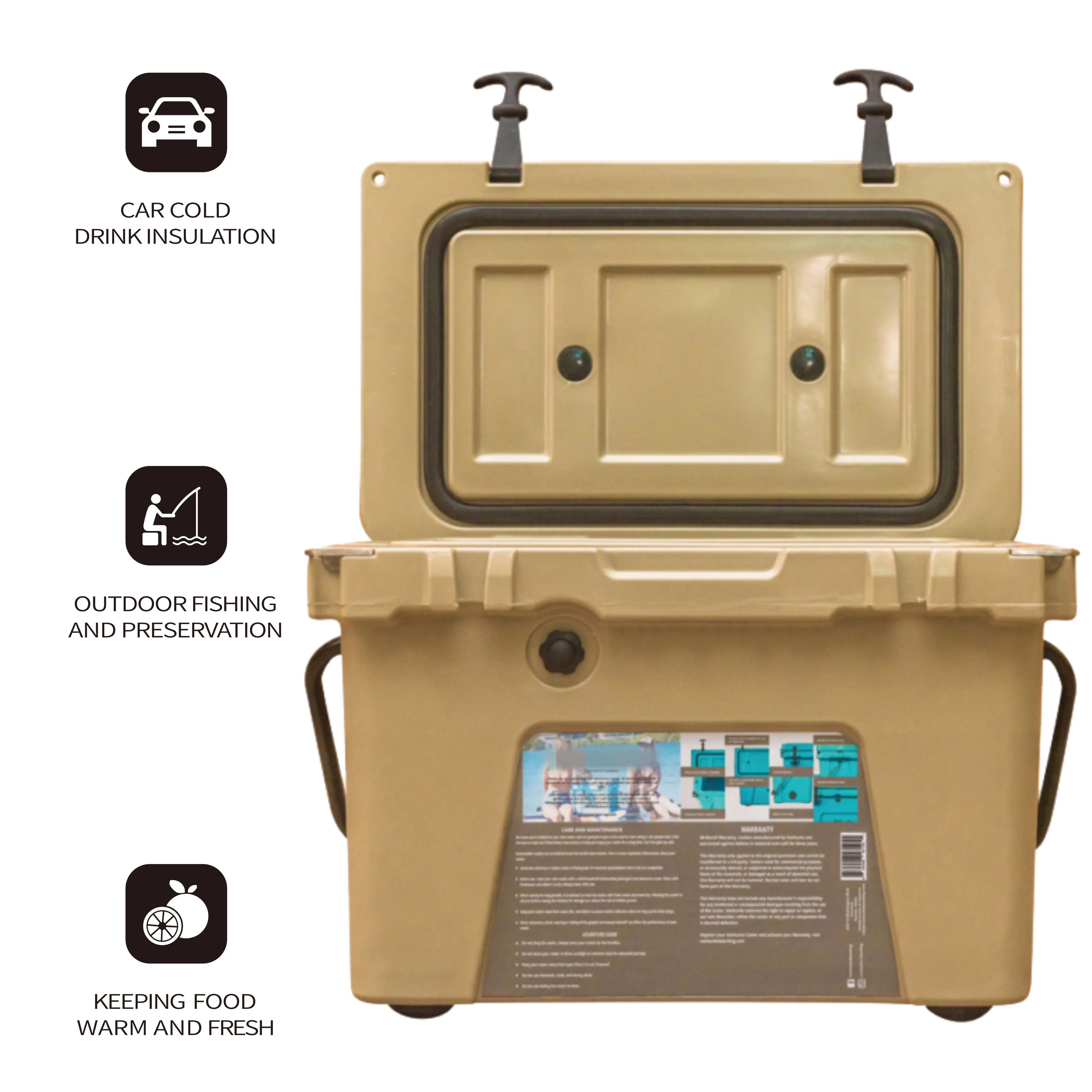 20L custom logo insulated portable thermal Multifunctional rotomolded ice chest cooler wholesale