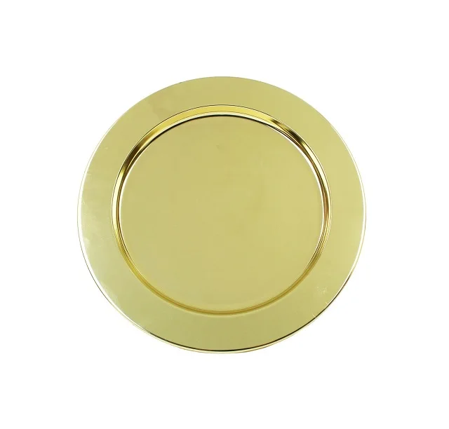 Decorative Bulk Nickel Plating Iron Etch Design Plate Hot Selling Plate for Tableware Dinnerware Handmade In Bulk