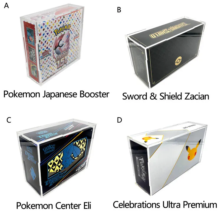 Акриловая коробка для бустера pokmon tcg