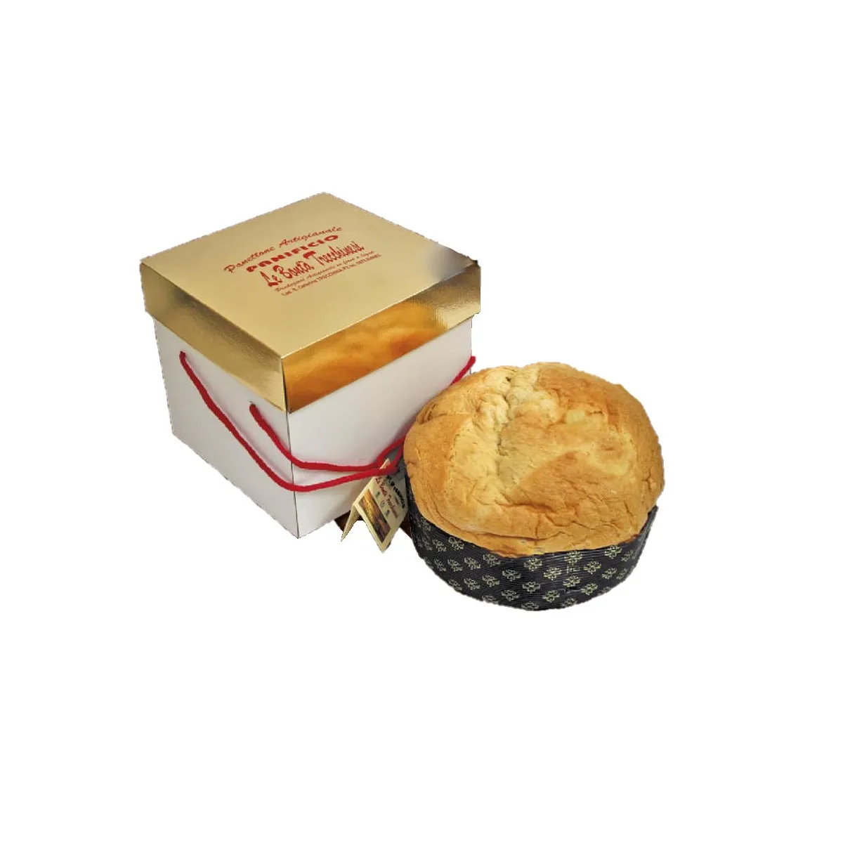 High Quality Traditional Italian Panettone Stuffed with Pistachio - 1kg Handmade Christmas Cake Dessert