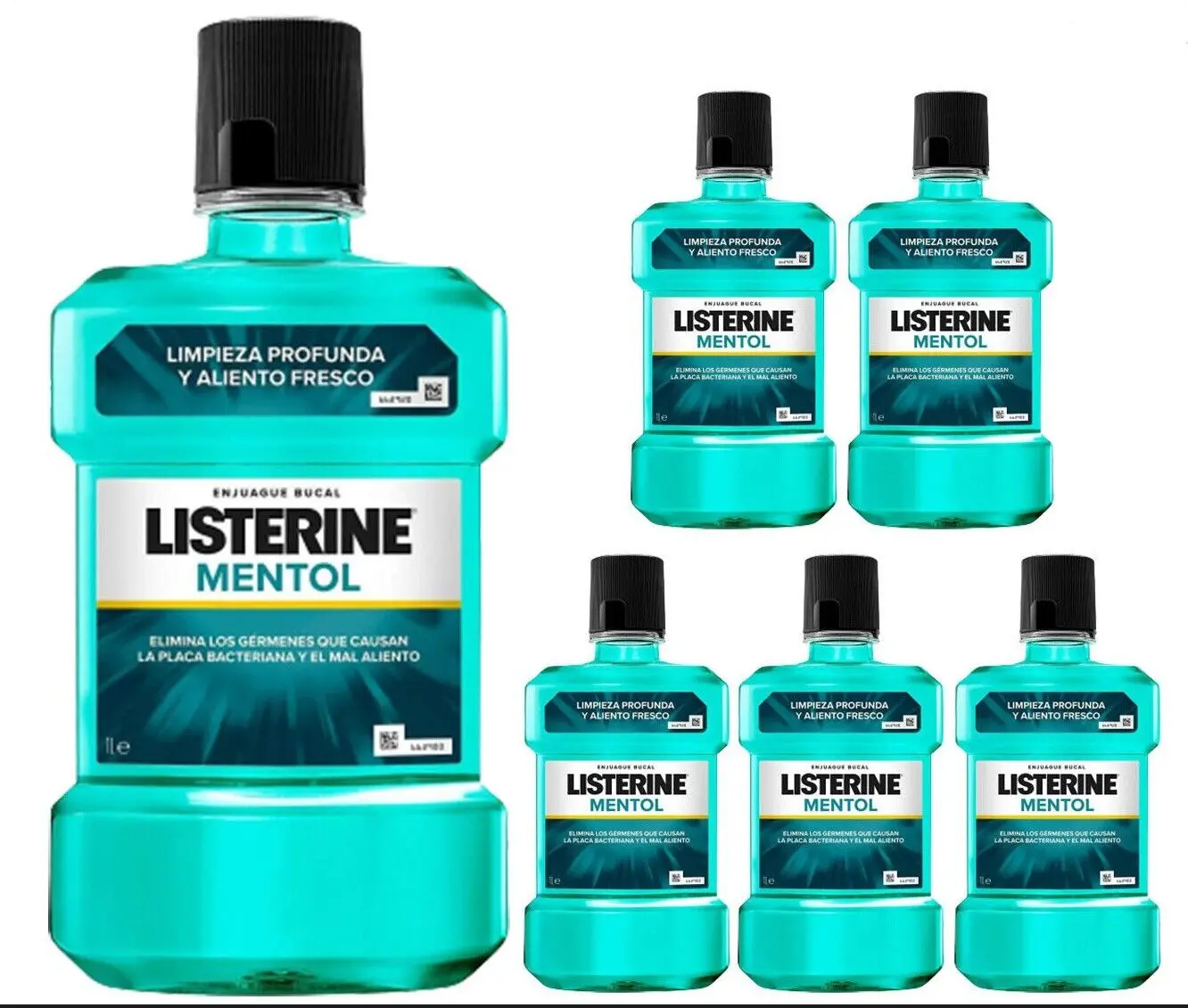 Top Selling Oral Hygiene Products Mouth Refreshing Paper Mint Cool Listerine Mouth Wash 2 Bottle Pack 750ml