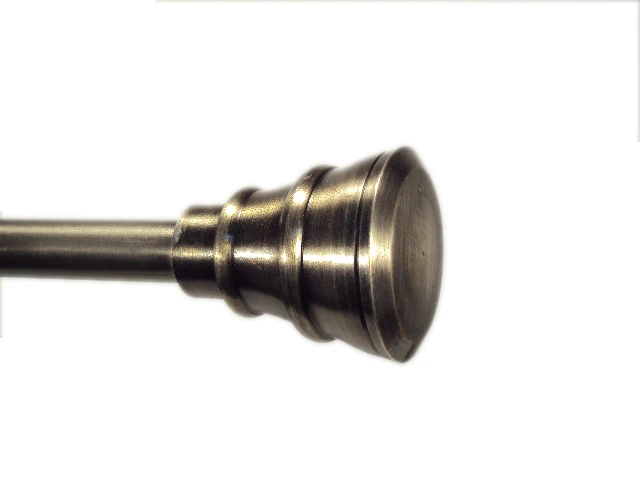 Curtain Pipe Set Curtain Accessories Pole Finials Double Curtain Rod Pole Wholesale