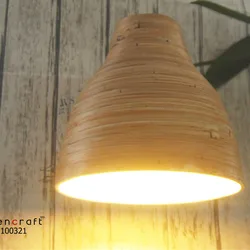 Bamboo Pendant Light Rattan Chandelier Lights with Handmade Woven shade Home Decoration Fixtures