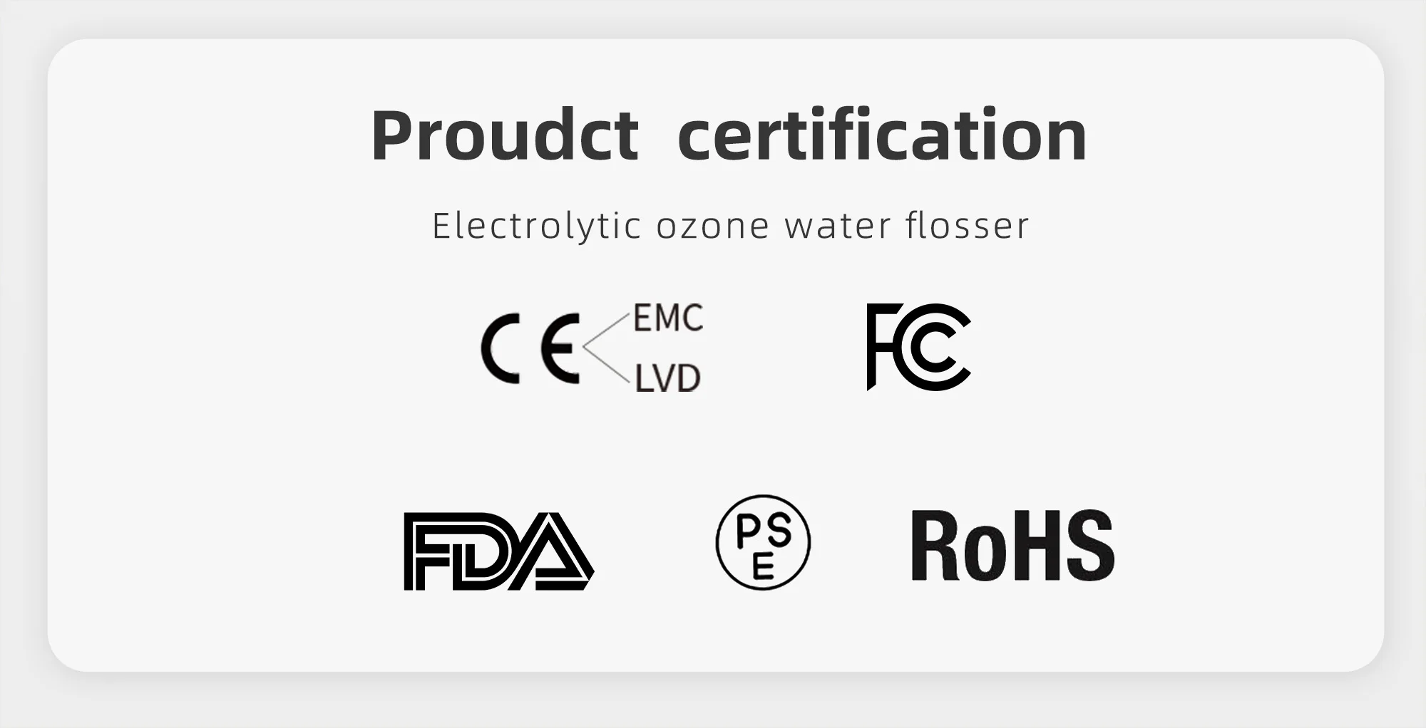 Electrolytic Ozone Hydrogen Micro Nano Bubbles Ozone Electric Water Flosser  disinfectant by electrolysis of water and salt