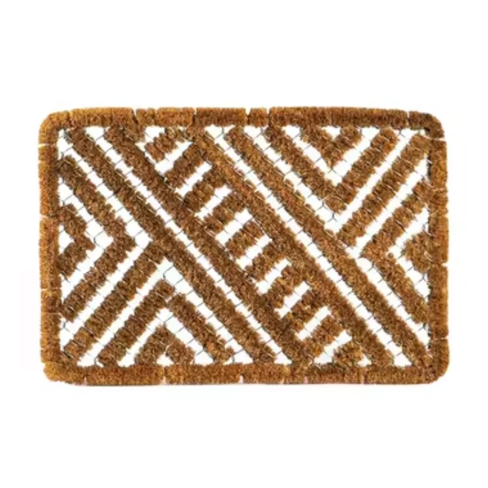 Must Needed coir mats with wire brush designs are made from natural coconut fibre COIR WIRE BRUSH MAT in Stock