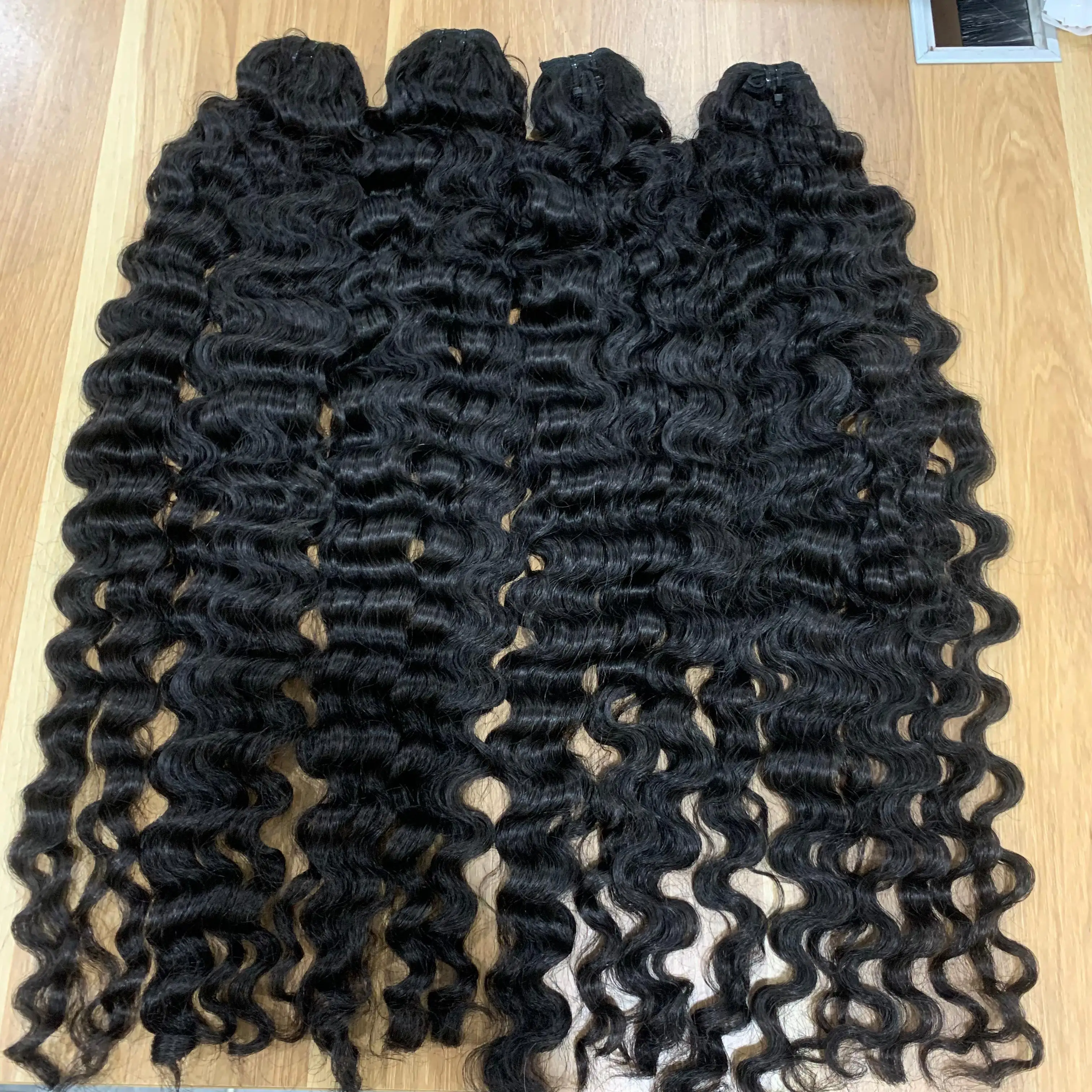 4 bundles burmese loose hair long length wholes for Christmas super thick end of hair
