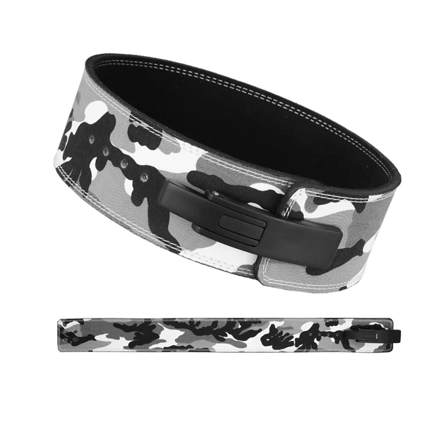 OEM Customized Embroidery Logo Suede Leather 12mm Thickness Weight lifting Gym Workout Lever Bucket belts Wholesale