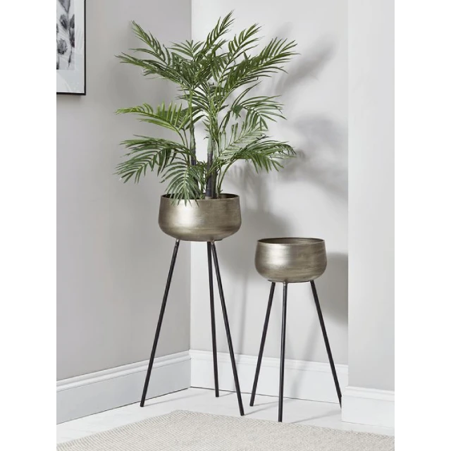 Plant Pot Home Cheap Artificial Indoor White Garden Wholesale Iron Metal Adjustable Stand Ceramic Planters & Flower Plant Pot