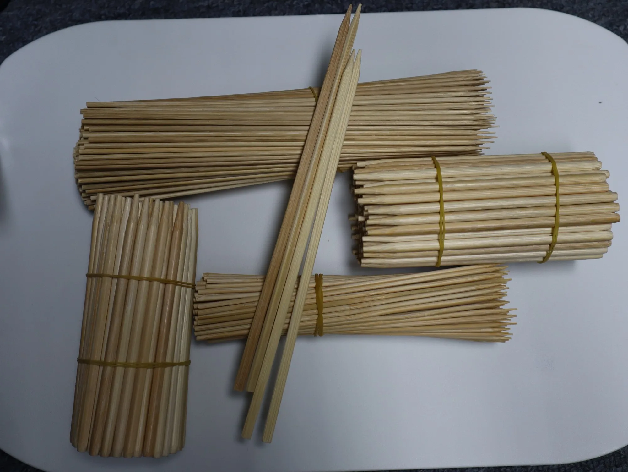 Fresh Bamboo Skewers Seaside BBQ Grill Durable Barbecue Sticks Meat Skewer For Party