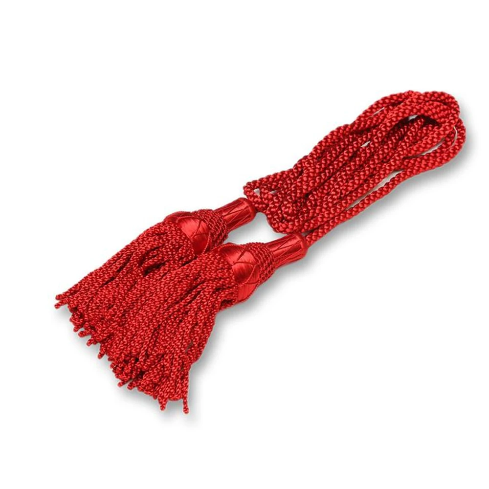 OEM Red Handmade Bagpipe Drone Cords with Custom Logo Silk or Metallic Threads Music Instrument Wholesale Silk Drone Cords