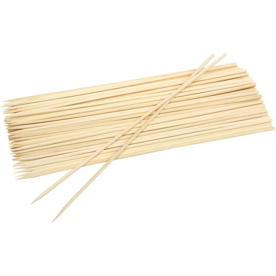 Eco-Friendly Biodegradable Kebab BBQ Bamboo Wooden Sticks Skewer Disposable Compostable Plastic Tableware Parties Halloween