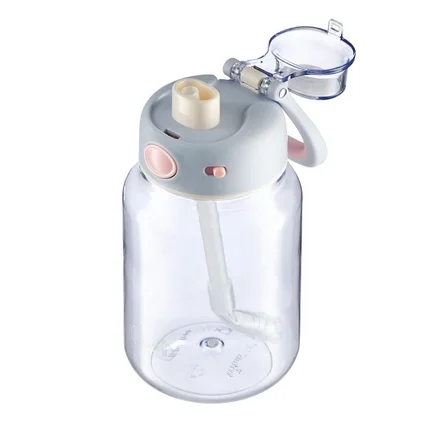 Hot Sale For New Design Baby water Bottle From Vietnam Non- BPA Safe Plastic With Handle and Straw
