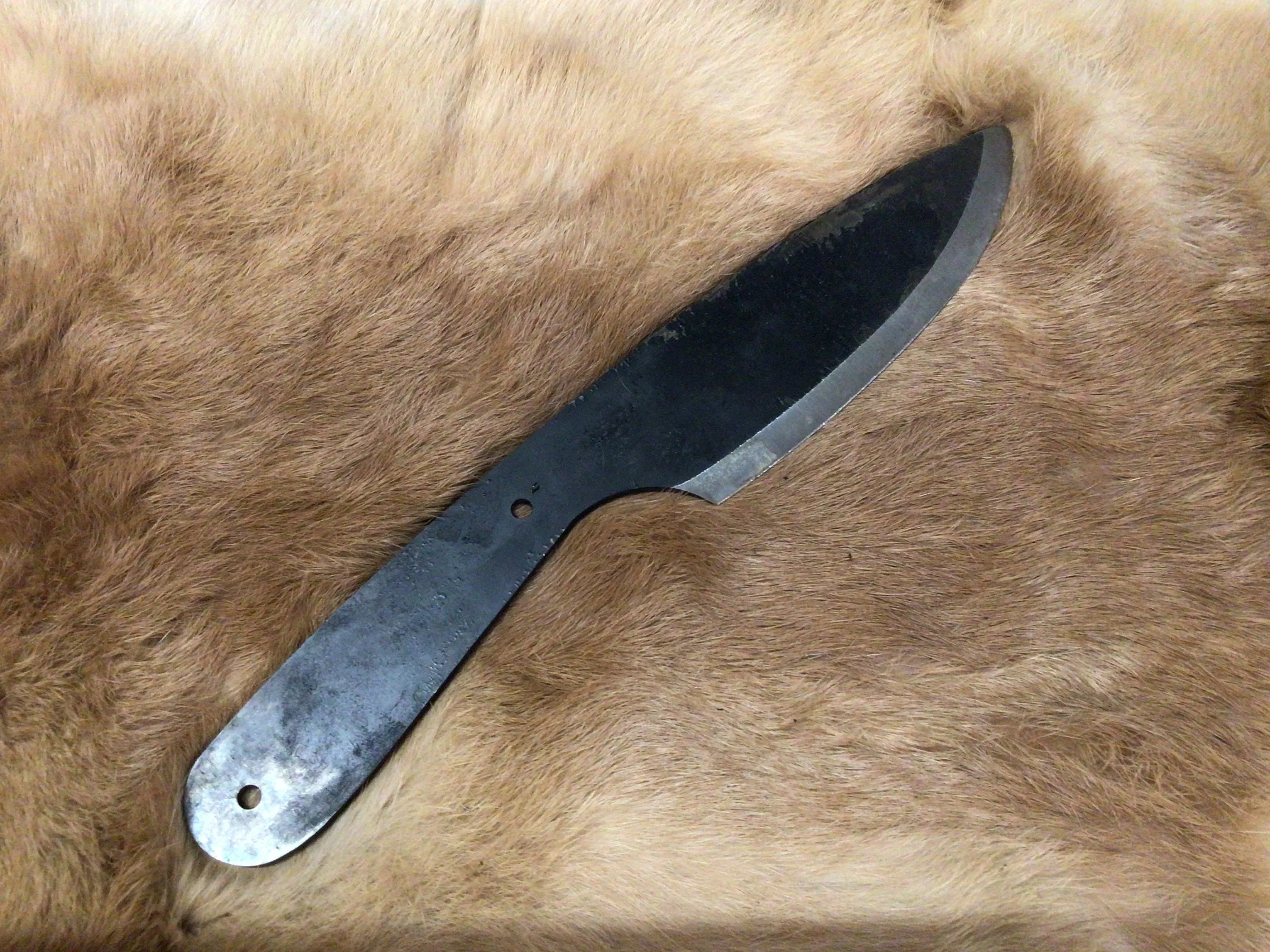 Custom Handmade Jeff White Heavy Bush Knife Blank Carbon Steel Billet  Knives Billet Camping Hunting Knife