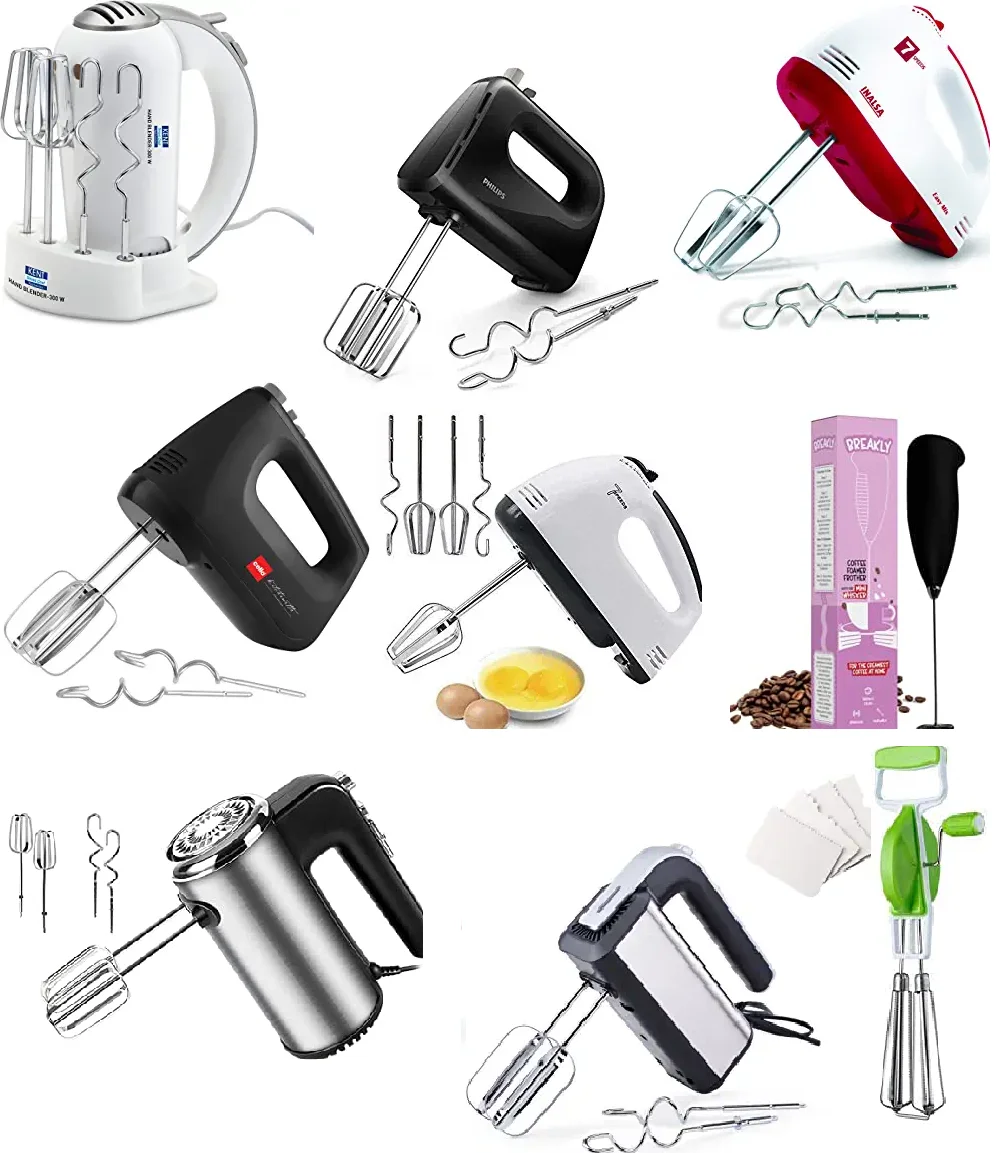 Indian Brands Premium Quality Hand Blenders Electric Wireless Hand Mixer Beater Cooking Tools