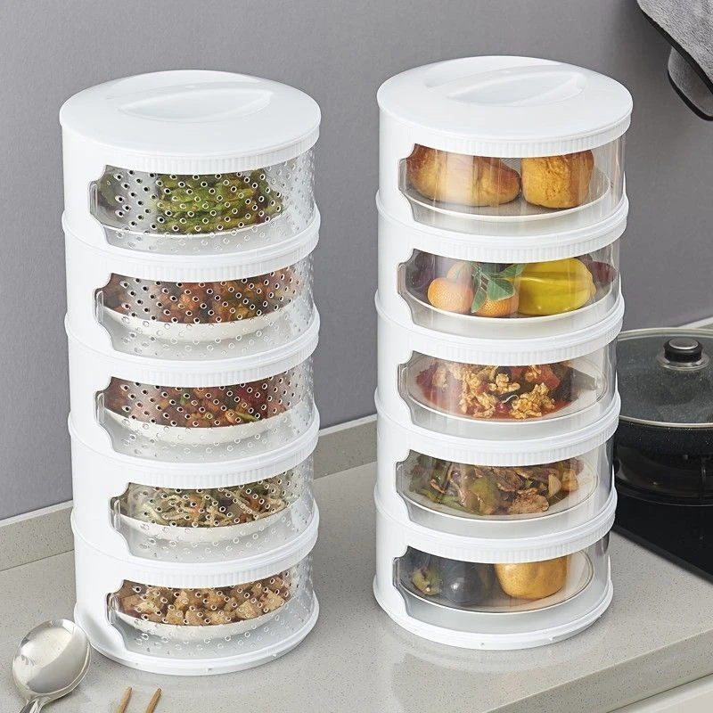 Wholesale Folding food cover Reusable Bowl Covers Round Dustproof Fresh keeping Cover