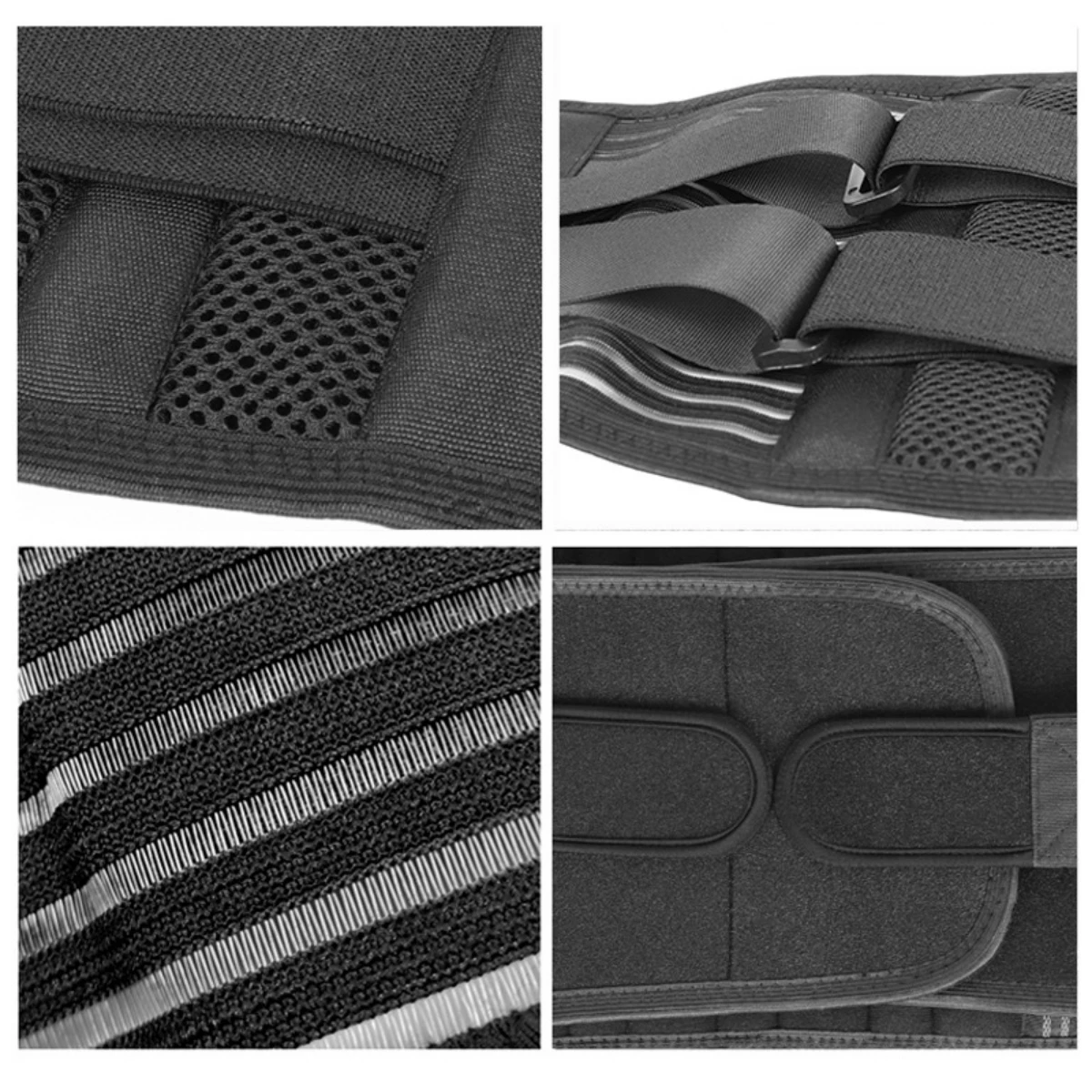 AMZ Hot Sales Breathable Back Support Belt Back Braces for Lower Back Pain Relief with 6 Stays