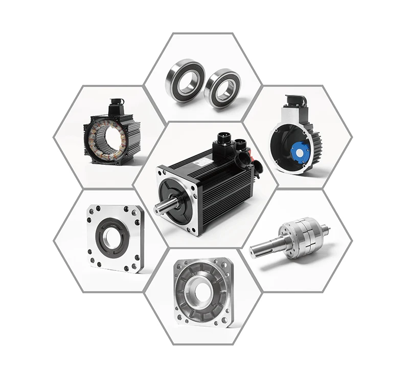 Professional 220v 380v 750w 1.5kw 15kw 3 phase cnc servo motor 3000rpm ac servomotor driver for electrical equipm